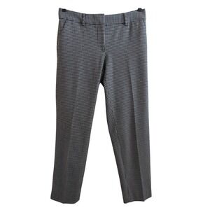 Talbots Hampshire Ankle Pants 2P Petite Black White Houndstooth Dress Trousers